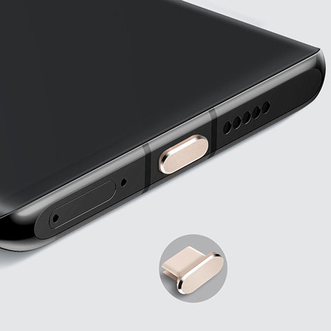 Staubschutz Stöpsel Passend USB-C Jack Type-C Universal H08 für Apple iPhone 15 Gold
