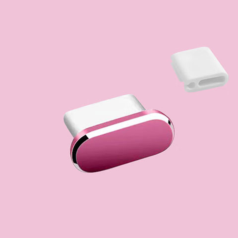 Staubschutz Stöpsel Passend USB-C Jack Type-C Universal H10 für Apple iPhone 15 Pink