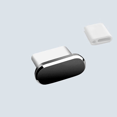 Staubschutz Stöpsel Passend USB-C Jack Type-C Universal H10 für Apple iPhone 15 Pro Schwarz