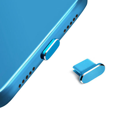 Staubschutz Stöpsel Passend USB-C Jack Type-C Universal H14 für Apple iPhone 15 Pro Blau