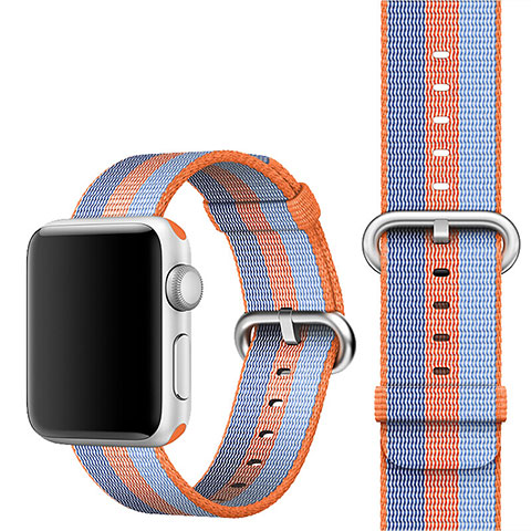 Uhrenarmband Milanaise Band für Apple iWatch 3 42mm Orange