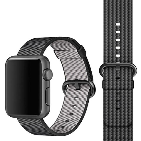 Uhrenarmband Milanaise Band für Apple iWatch 42mm Schwarz