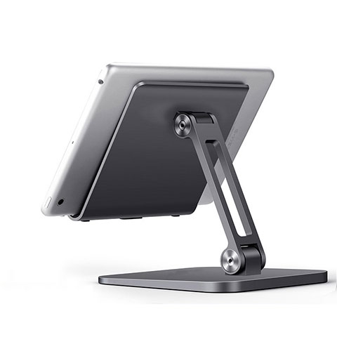 Universal Faltbare Ständer Tablet Halter Halterung Flexibel K17 für Huawei MediaPad M3 Lite 8.0 CPN-W09 CPN-AL00 Dunkelgrau