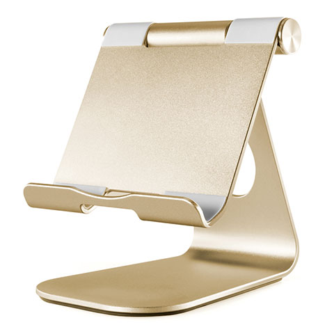 Universal Faltbare Ständer Tablet Halter Halterung Flexibel K23 für Samsung Galaxy Tab A 8.0 SM-T350 T351 Gold