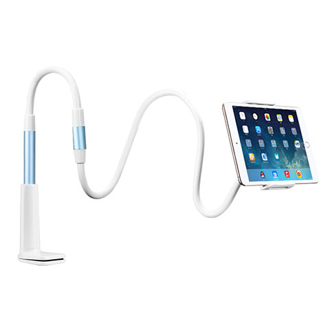 Universal Faltbare Ständer Tablet Halter Halterung Flexibel T33 für Apple iPad Air 2 Hellblau