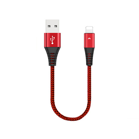 USB Ladekabel Kabel 30cm D16 für Apple iPod Touch 5 Rot