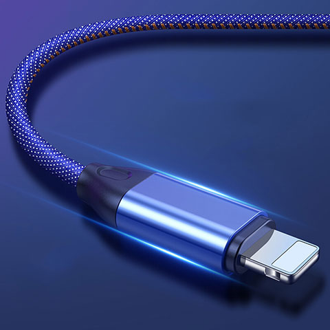 USB Ladekabel Kabel C04 für Apple iPhone 14 Plus Blau