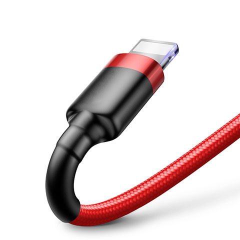 USB Ladekabel Kabel C07 für Apple iPad New Air (2019) Rot