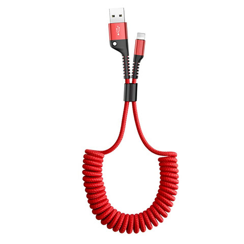 USB Ladekabel Kabel C08 für Apple iPad 10.2 (2020) Rot