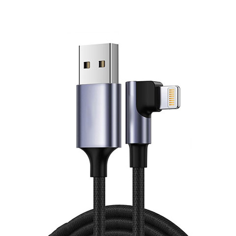 USB Ladekabel Kabel C10 für Apple iPad New Air (2019) Schwarz