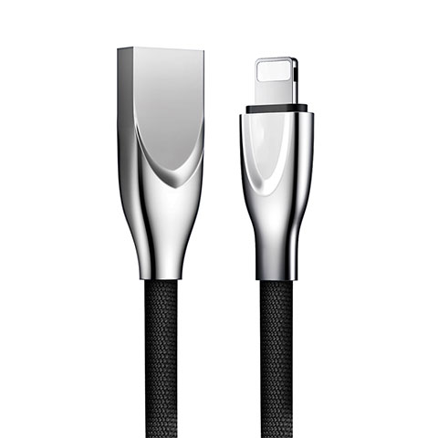 USB Ladekabel Kabel D05 für Apple iPhone SE Schwarz