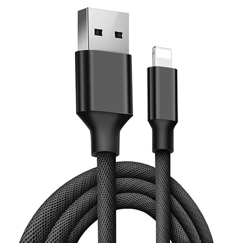 USB Ladekabel Kabel D06 für Apple iPad Air 3 Schwarz