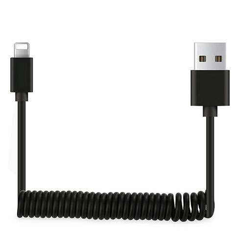 USB Ladekabel Kabel D08 für Apple iPad Mini 3 Schwarz