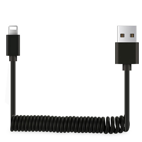 USB Ladekabel Kabel D08 für Apple iPad New Air (2019) Schwarz