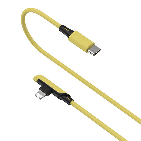 USB Ladekabel Kabel D10 für Apple iPad 10.2 (2020) Gelb