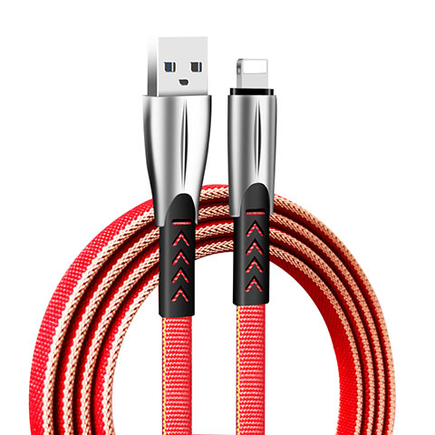 USB Ladekabel Kabel D25 für Apple iPad Air 2 Rot