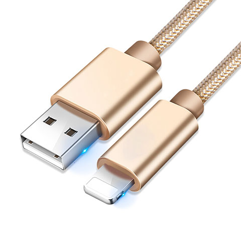 USB Ladekabel Kabel L08 für Apple iPad Mini 4 Gold
