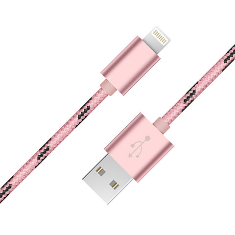 USB Ladekabel Kabel L10 für Apple iPad 4 Rosa