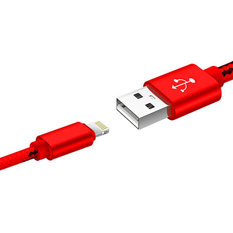 USB Ladekabel Kabel L10 für Apple iPad Air 4 10.9 (2020) Rot