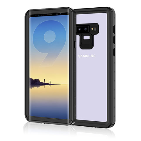 Wasserdicht Unterwasser Silikon Hülle Handyhülle und Kunststoff Waterproof Schutzhülle 360 Grad Tasche für Samsung Galaxy Note 9 Schwarz