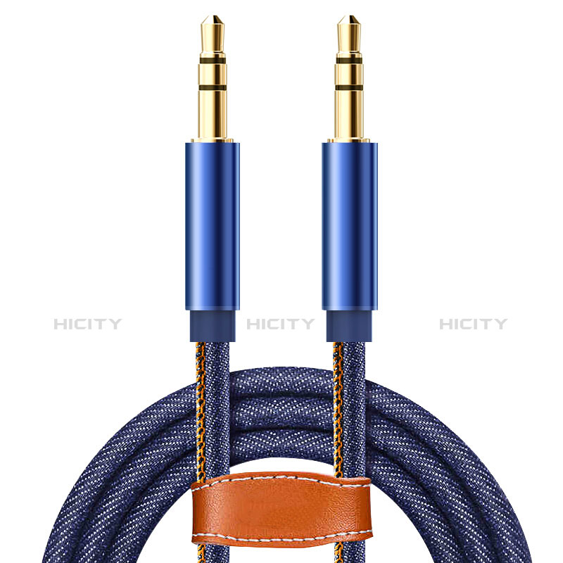 Audio Stereo 3.5mm Klinke Kopfhörer Verlängerung Kabel auf Stecker A05 Blau