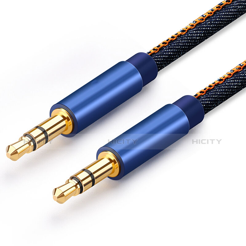 Audio Stereo 3.5mm Klinke Kopfhörer Verlängerung Kabel auf Stecker A05 Blau