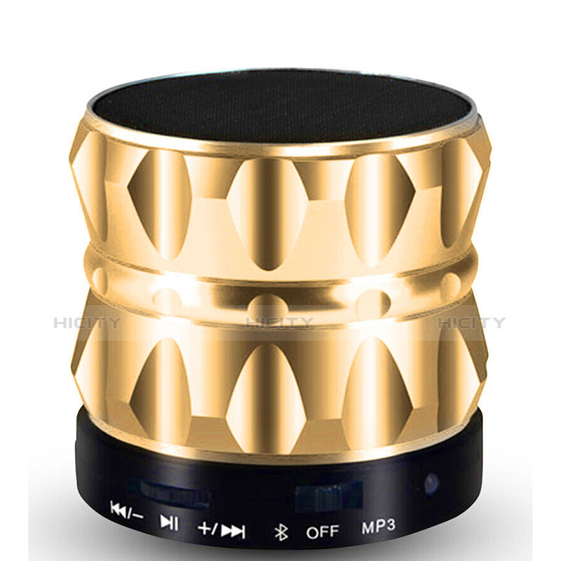 Bluetooth Mini Lautsprecher Wireless Speaker Boxen S13 Gold