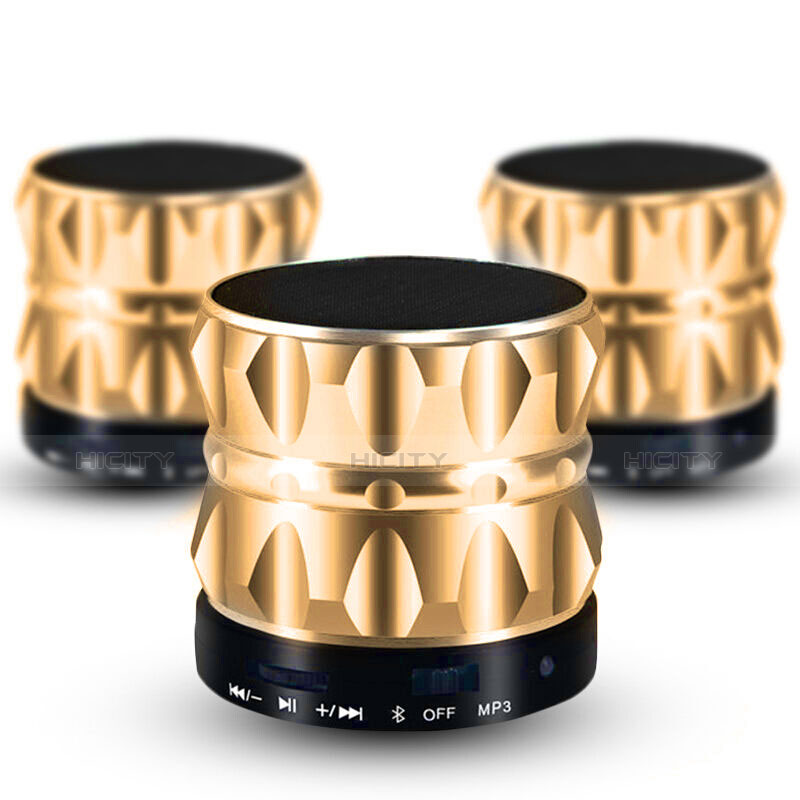 Bluetooth Mini Lautsprecher Wireless Speaker Boxen S13 Gold