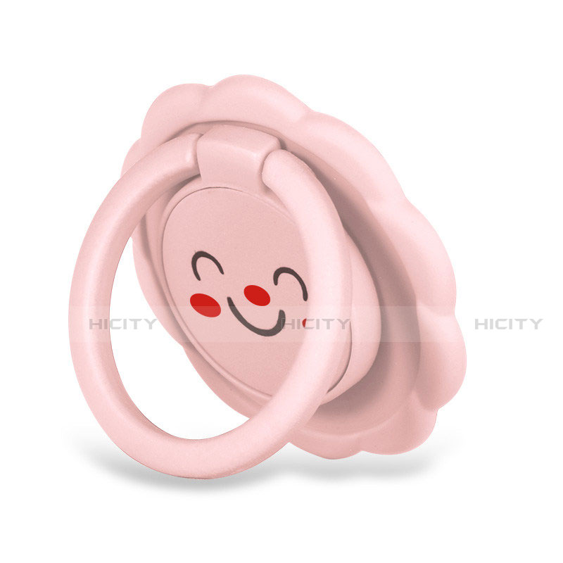 Fingerring Ständer Magnetische Smartphone Halter Halterung Universal H17 Rosa