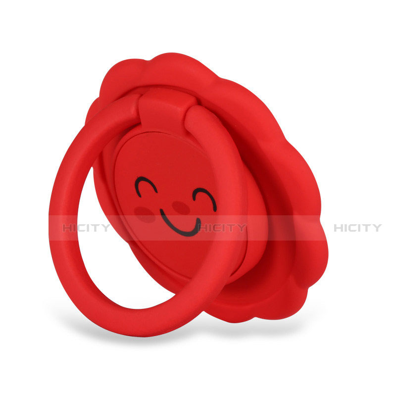 Fingerring Ständer Magnetische Smartphone Halter Halterung Universal H17 Rot