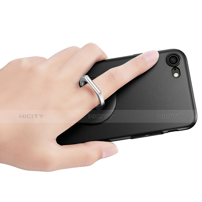 Fingerring Ständer Smartphone Halter Halterung Universal R01 Schwarz Plus