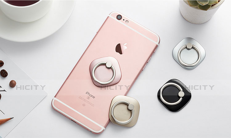 Fingerring Ständer Smartphone Halter Halterung Universal R02 Rosegold