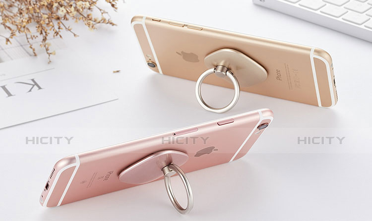 Fingerring Ständer Smartphone Halter Halterung Universal R02 Rosegold