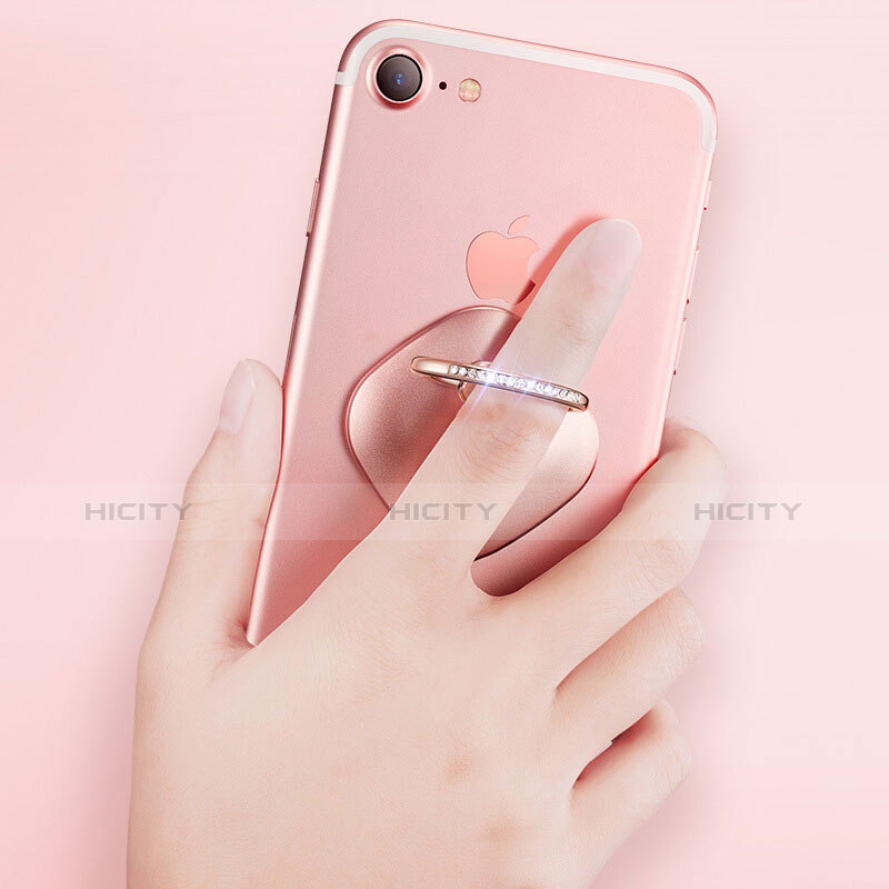 Fingerring Ständer Smartphone Halter Halterung Universal R03 Rosegold