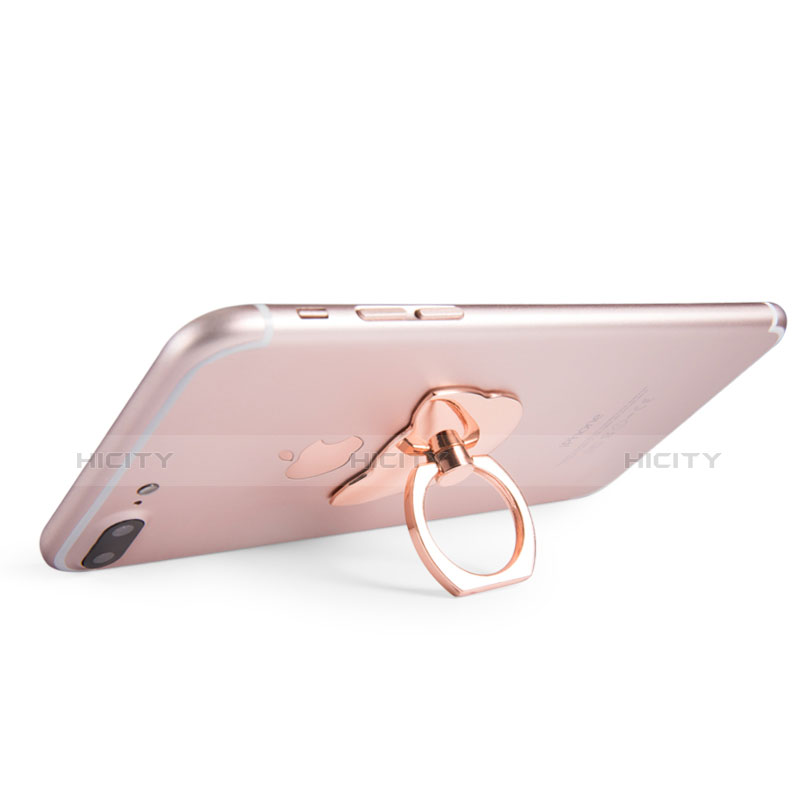 Fingerring Ständer Smartphone Halter Halterung Universal R04 Rosegold