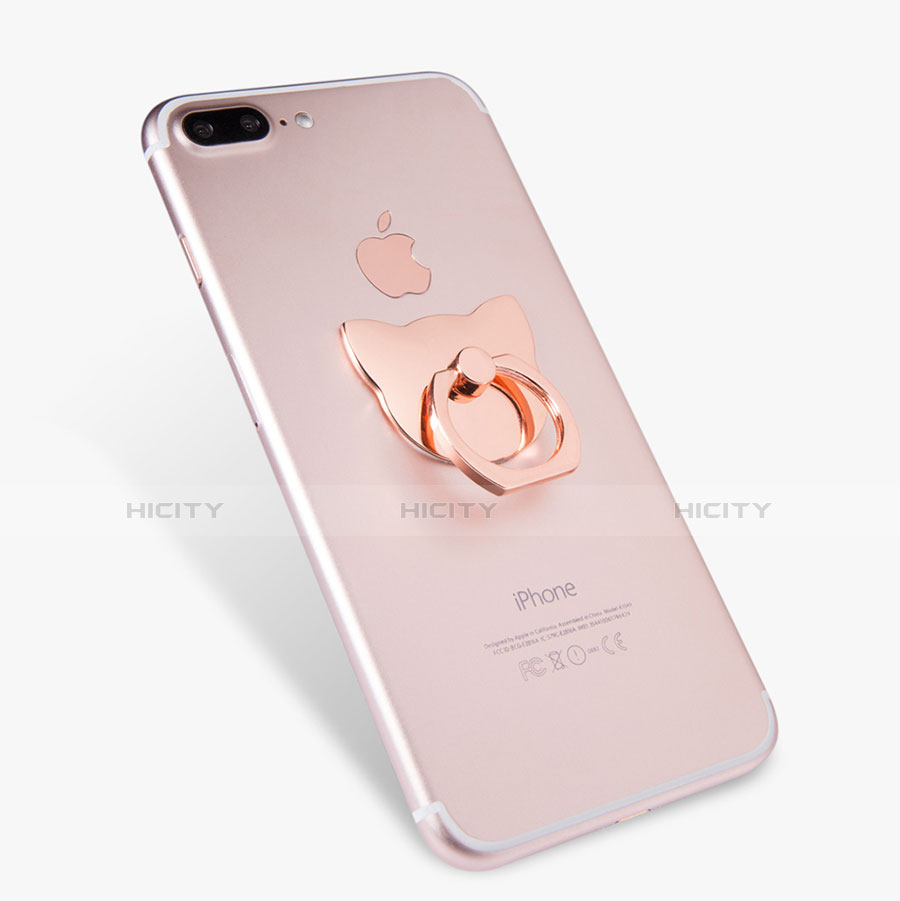 Fingerring Ständer Smartphone Halter Halterung Universal R04 Rosegold