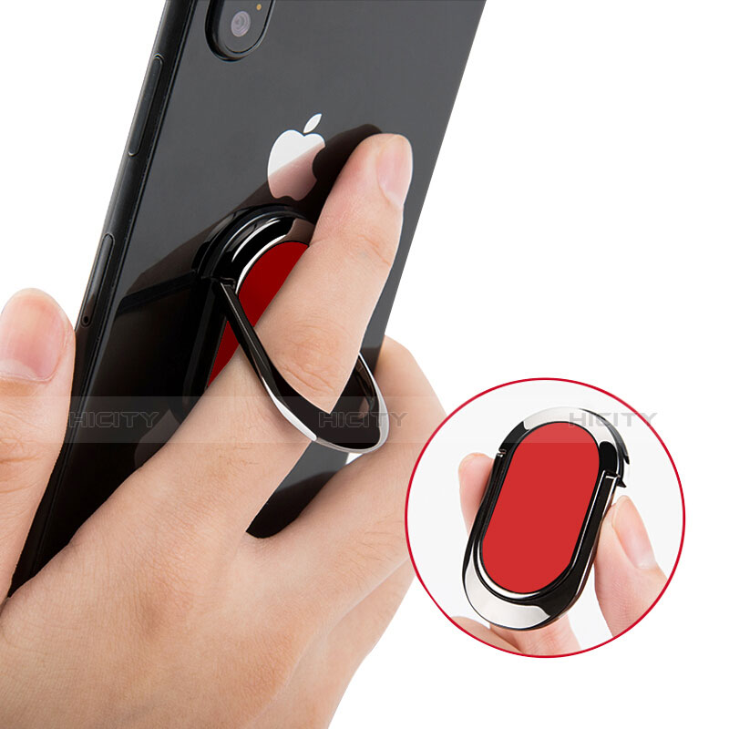 Fingerring Ständer Smartphone Halter Halterung Universal R07 Rot