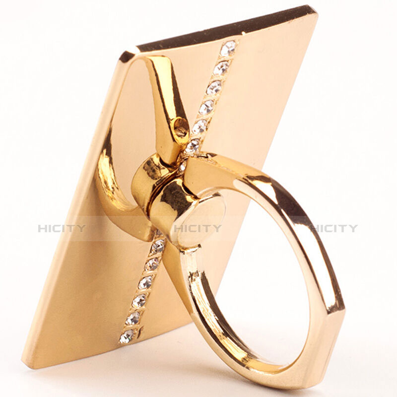 Fingerring Ständer Smartphone Halter Halterung Universal R10 Gold