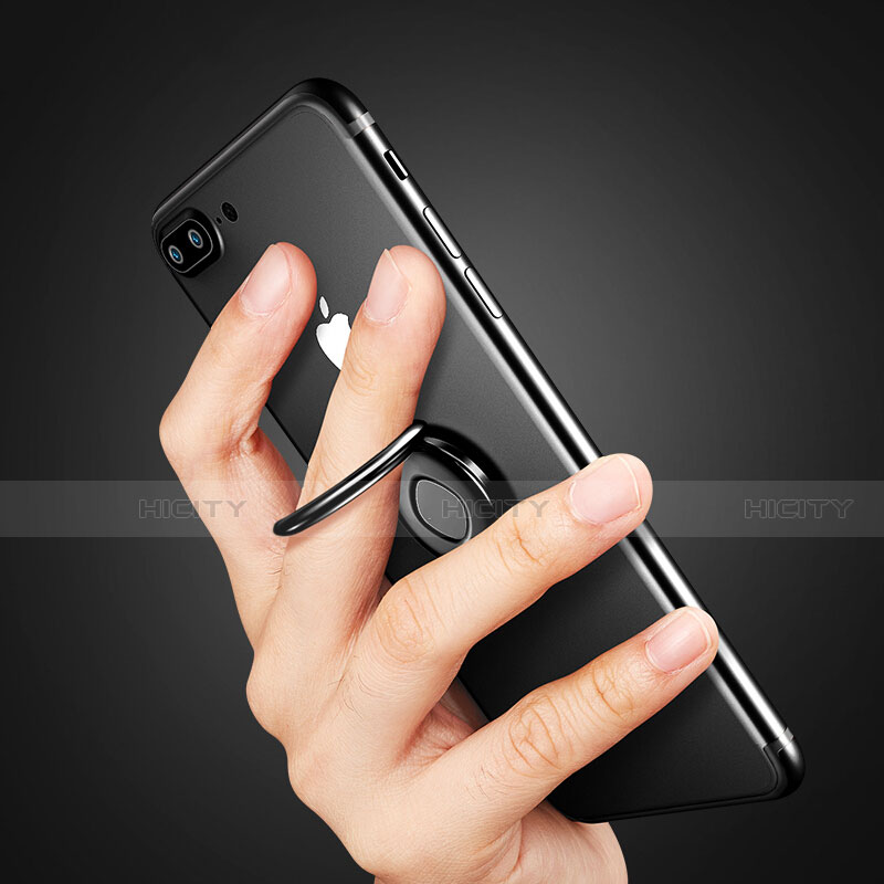 Fingerring Ständer Smartphone Halter Halterung Universal Schwarz