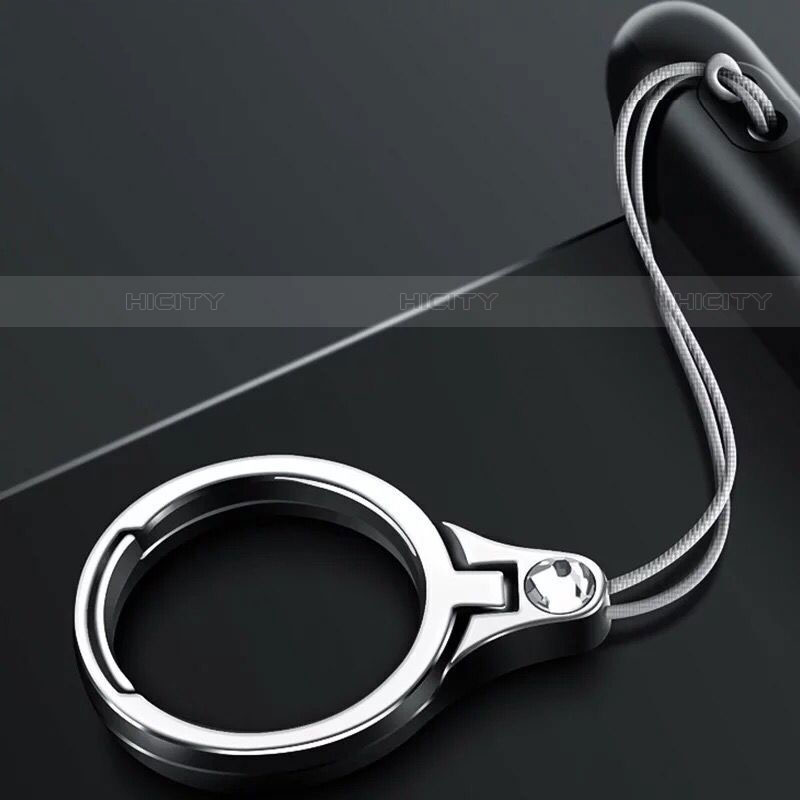 Fingerring Ständer Smartphone Halter Halterung Universal Z03 Silber