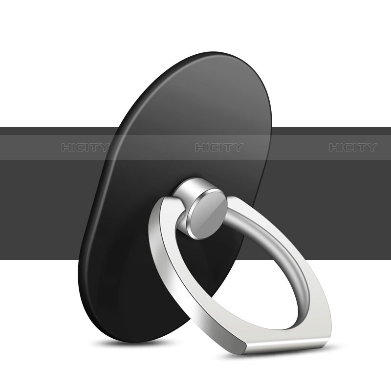 Fingerring Ständer Smartphone Halter Halterung Universal Z06 Schwarz Plus