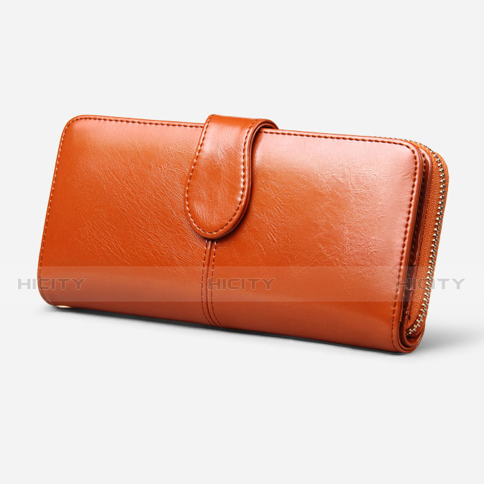 Handtasche Clutch Handbag Hülle Leder Universal Braun groß