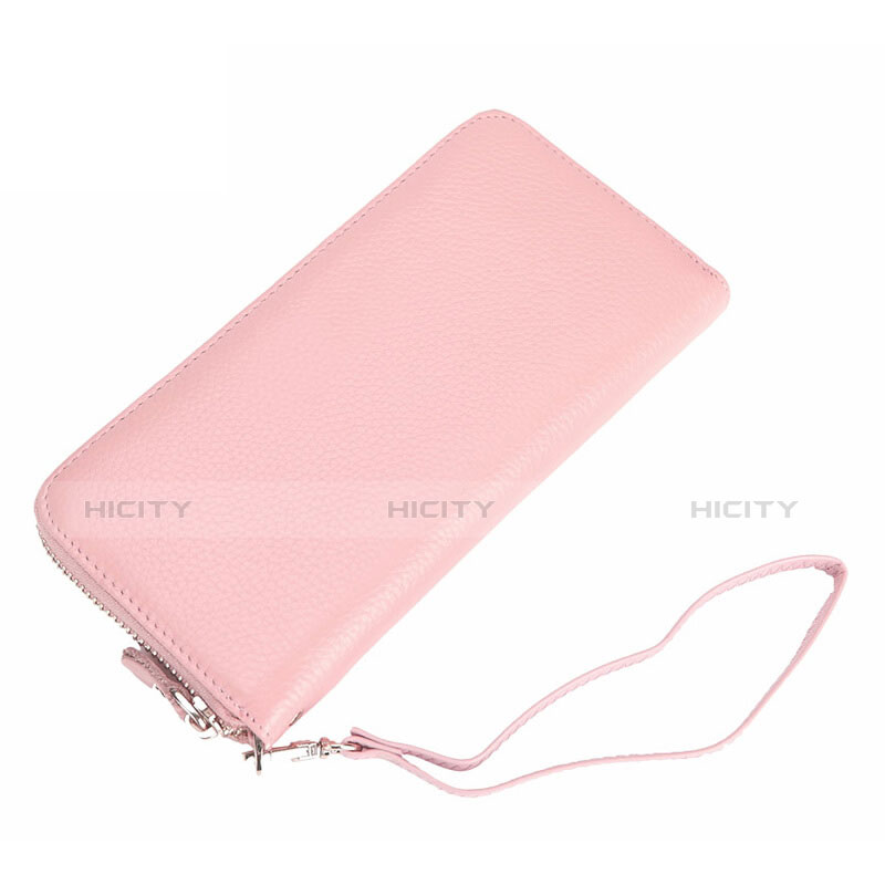 Handtasche Clutch Handbag Leder Lichee Pattern Universal Rosa