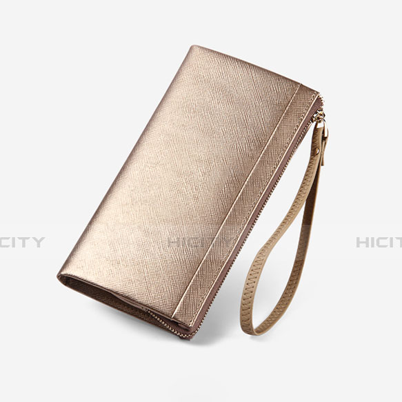 Handtasche Clutch Handbag Leder Silkworm Universal Gold