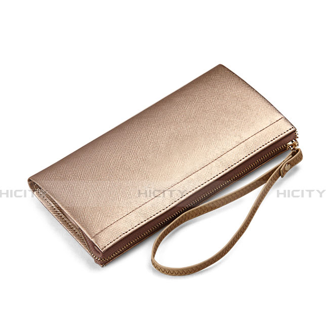 Handtasche Clutch Handbag Leder Silkworm Universal Gold