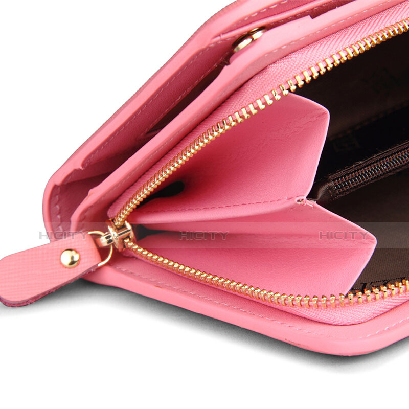 Handtasche Clutch Handbag Leder Silkworm Universal T01 Rosa