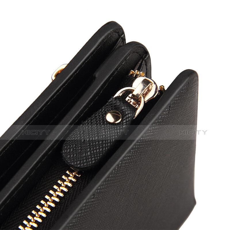 Handtasche Clutch Handbag Leder Silkworm Universal T01 Schwarz