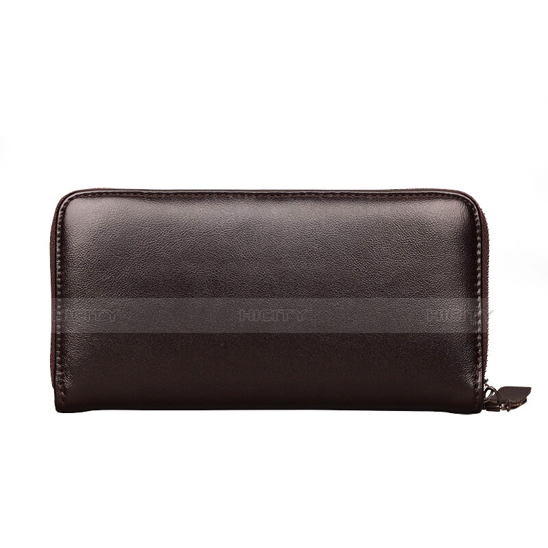 Handtasche Clutch Handbag Schutzhülle Leder Universal H10 Braun