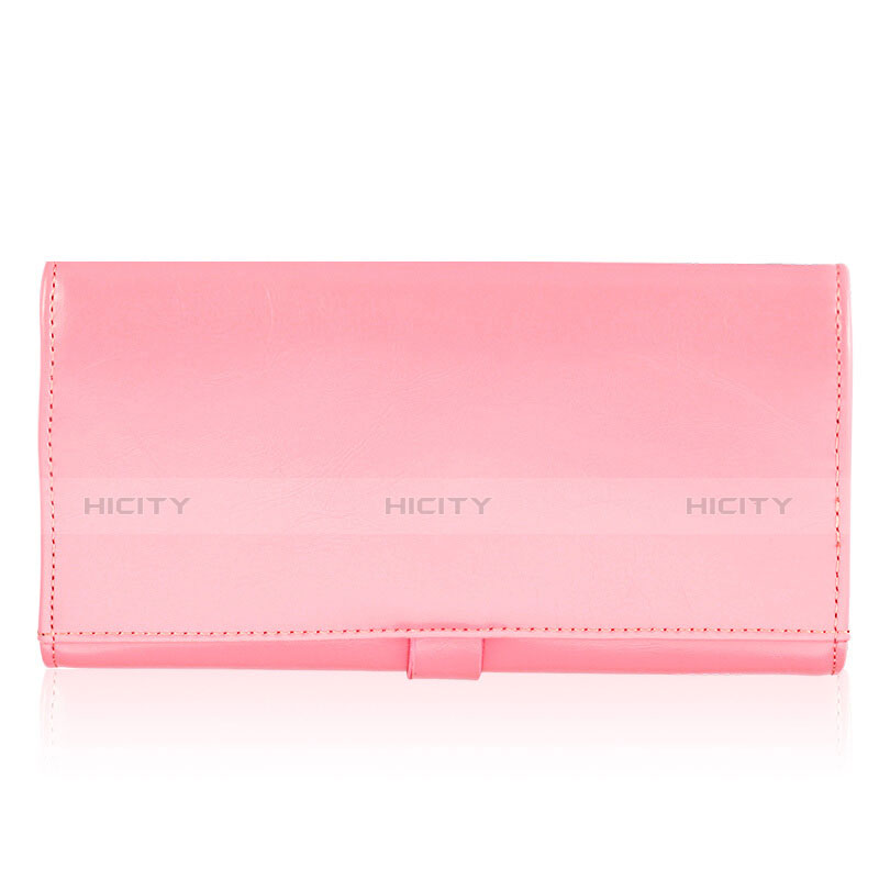 Handtasche Clutch Handbag Schutzhülle Leder Universal H14 Rosa