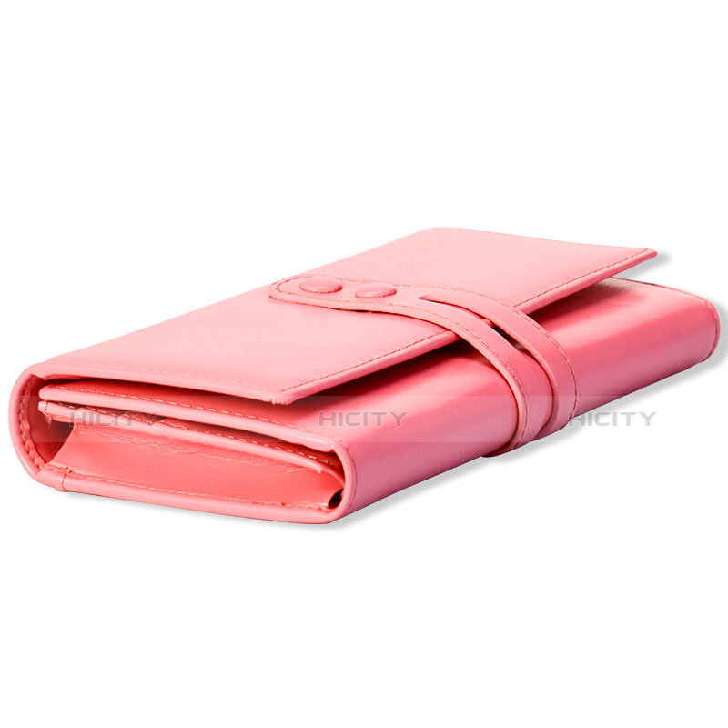 Handtasche Clutch Handbag Schutzhülle Leder Universal H14 Rosa